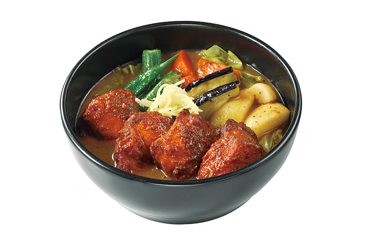 スープで食べるタンドリー風チキンと野菜のカレー【ライス200g付】
