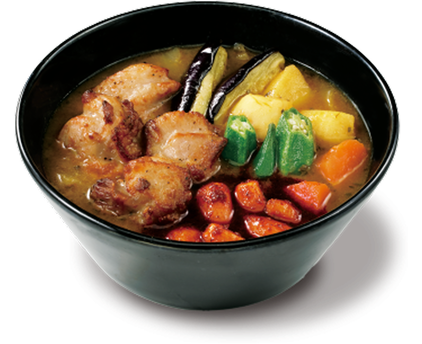 ローストチキンスープカレー プラス 旨辛にんにく