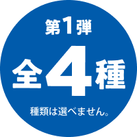 第1弾、全4種。種類は選べません