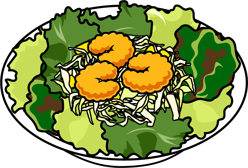 プチエビフライサラダ