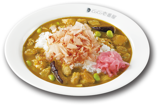 炭火焼きチキンと和の出汁カレー プラス ハーフあさり 写真