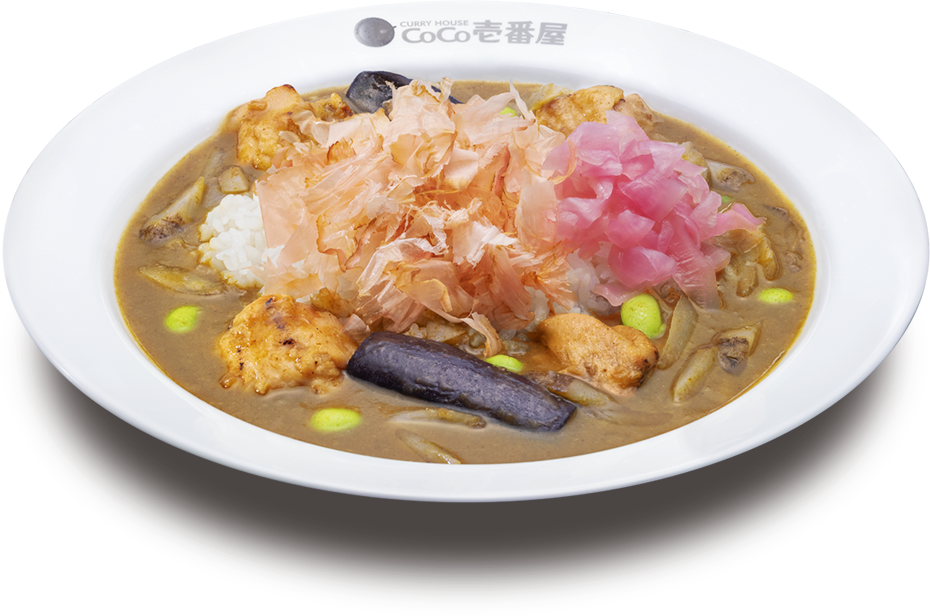 炭火焼きチキンと和の出汁カレー 写真