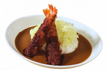エビフライカレー(みそダレ)