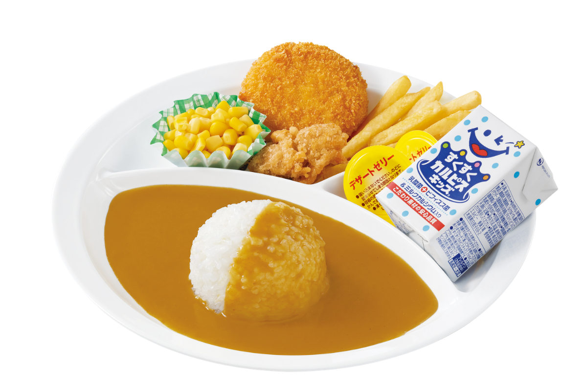 お子さまカレー クリームコロッケ(カニ入り)&フライドチキン