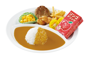 お子さまメニュー｜お子さまカレー ハンバーグ＆フライドチキン