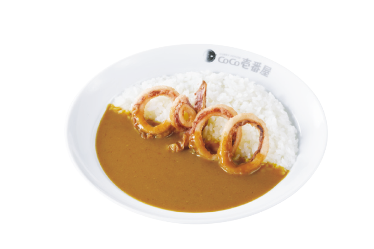 ハーフポークカレー＋ハーフイカ