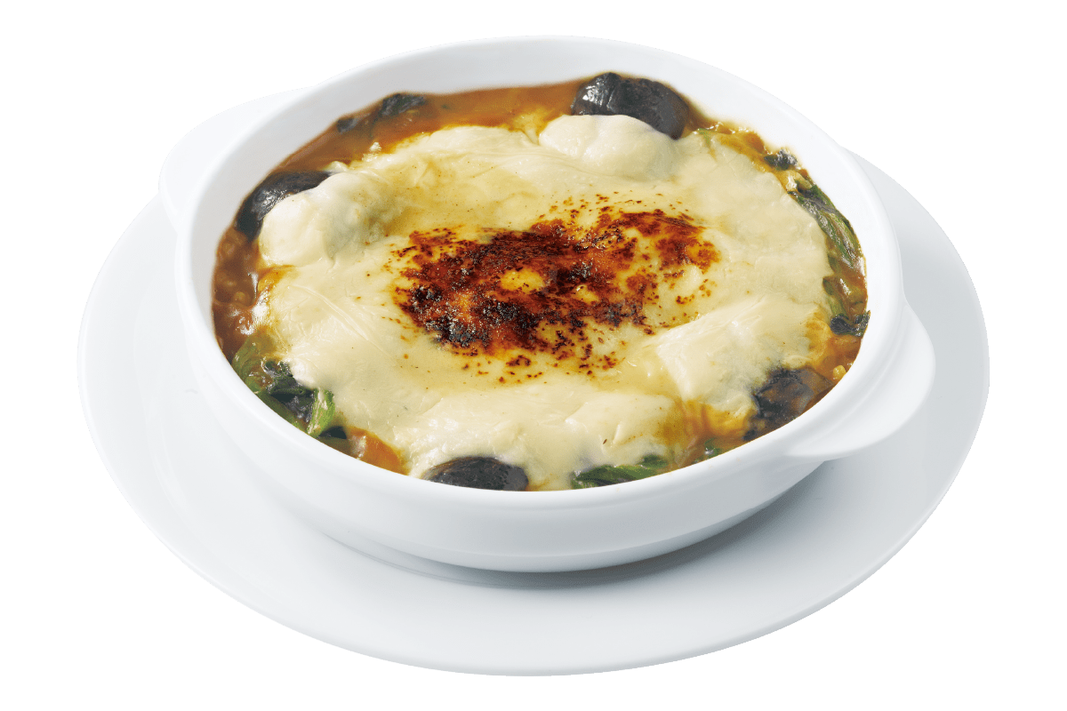 なすとほうれん草のカレードリア