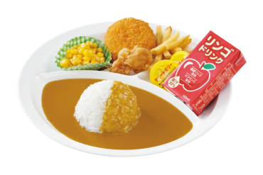 お子さまメニュー｜お子さまカレー クリームコロッケ（カニ入り）＆フライドチキン