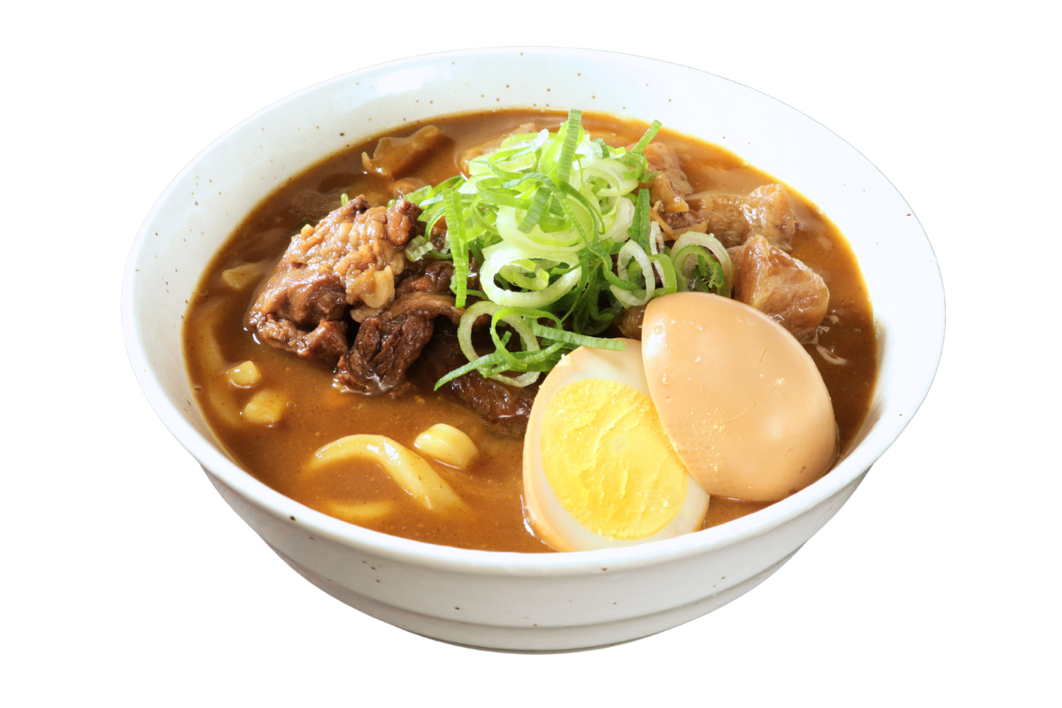 三河産牛すじ煮込みカレーうどん