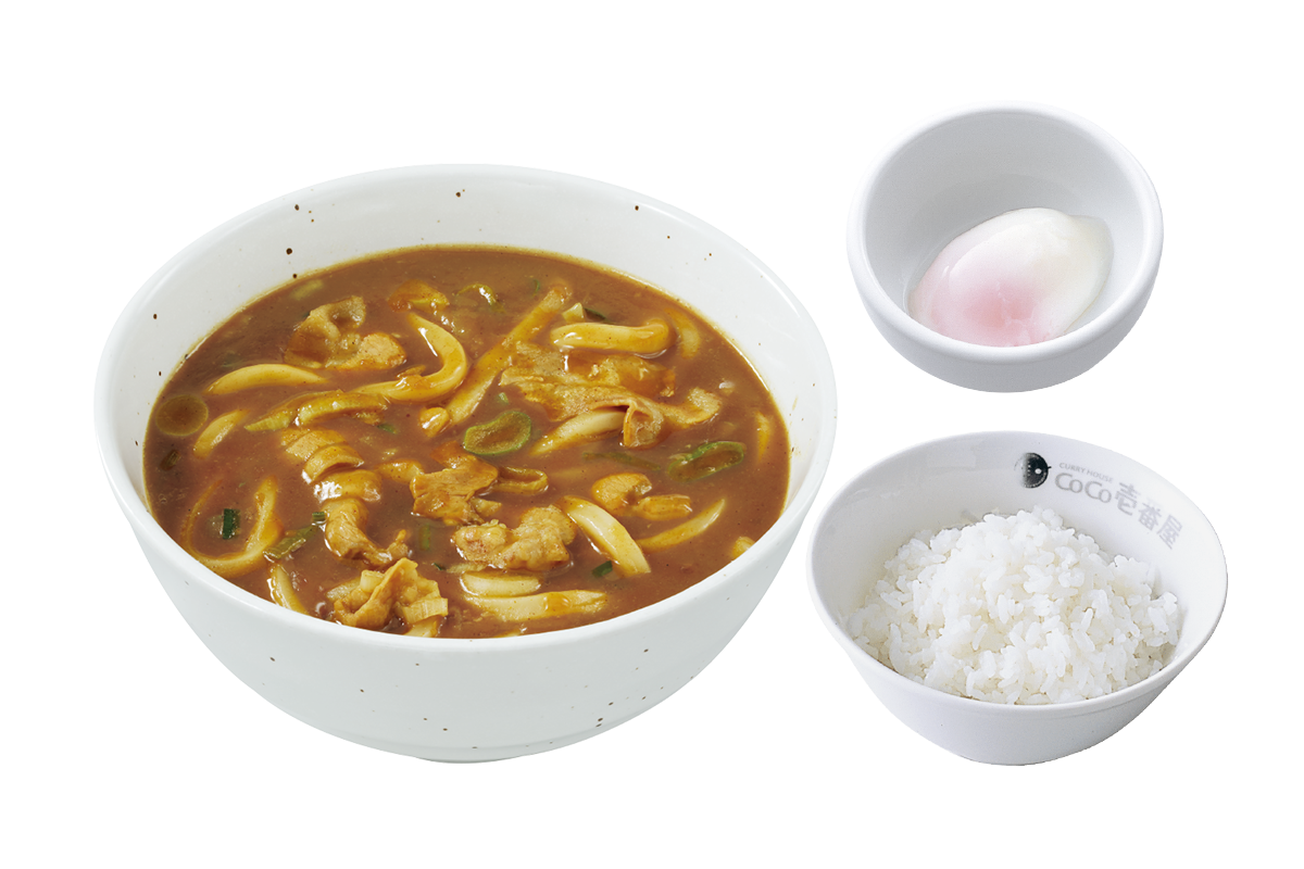 カレーうどん＋ライス（150g）＋半熟タマゴ