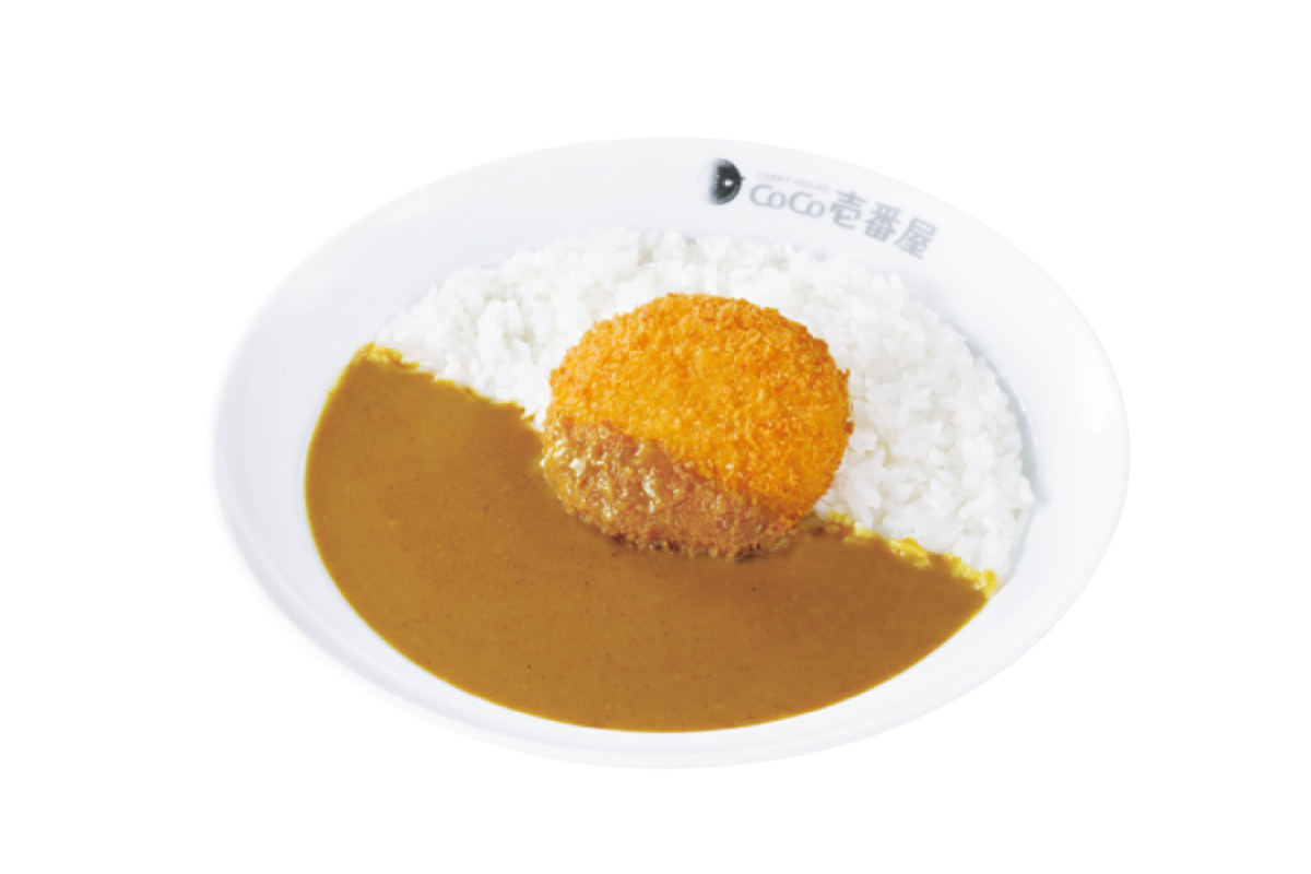 ハーフポークカレー＋クリームコロッケ(カニ入り)(1個)
