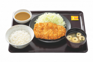 夜定食メニュー(20店舗限定)|手仕込とんかつ定食(カレーソース付き)